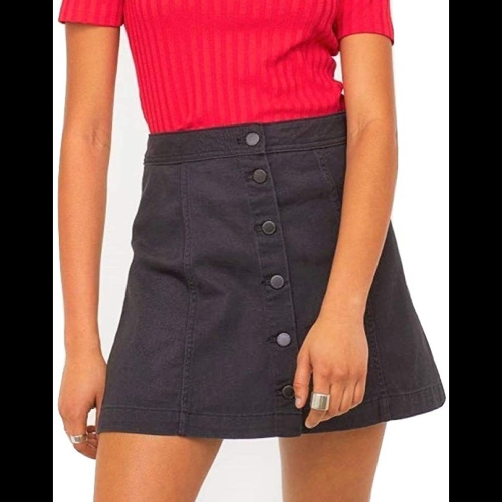 H&M Divided Button up Black Skirt